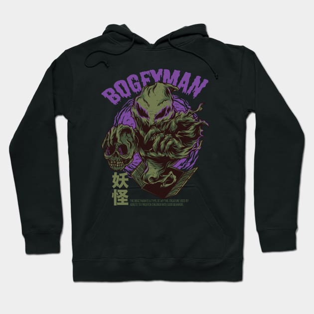 Creepy Horror Bogeyman Monster Vintage Scary Comic Hoodie by SLAG_Creative